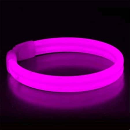 Endless Games Wide Glow Stick 8 in. Bracelet, Pink, 30PK EN3332129